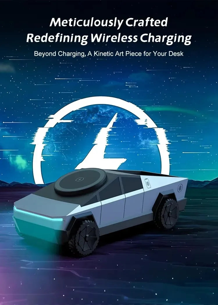 Cyberdock Desktop Stand Qi2 3-in-1 CyberDock Wireless Charging Station for IPhone17 16 15 14 Pro, AirPods, IWatch,Galaxy Watch