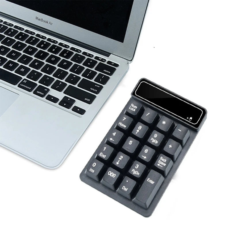 Wireless Digital Keypad With Mechanical Feel 19 Keys 2.4G Mini Keyboard Waterproof Ergonomic Multi System Compatibility Keyboard