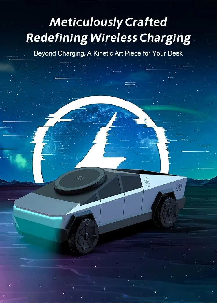 Cyberdock Desktop Stand Qi2 3-in-1 CyberDock Wireless Charging Station for IPhone17 16 15 14 Pro, AirPods, IWatch,Galaxy Watch