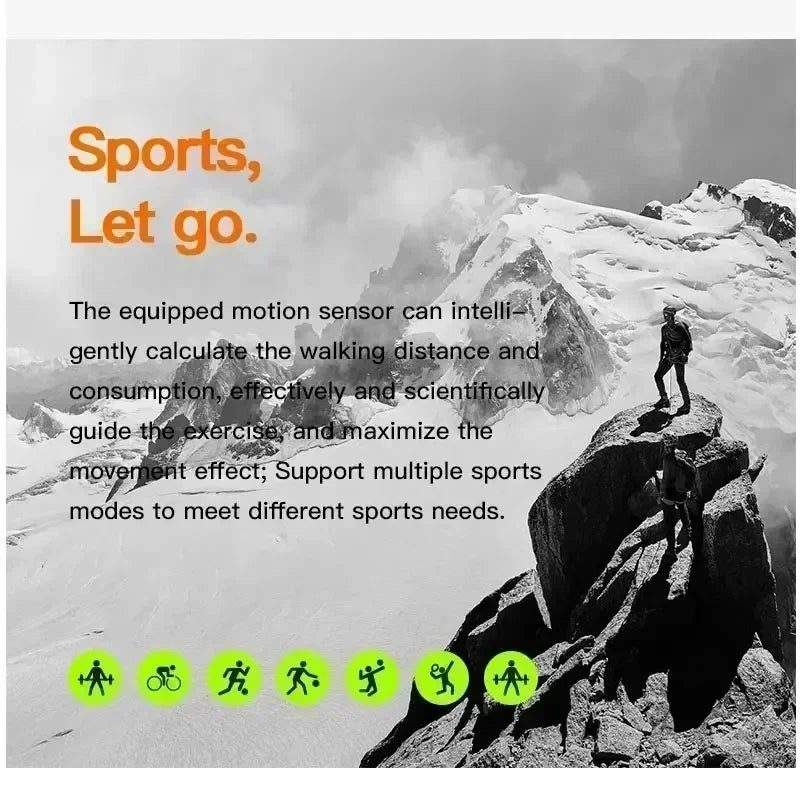 Multi functional smartwatch - Full touch high-definition screen, NFC support, Bluetooth calling, health and fitness tracker