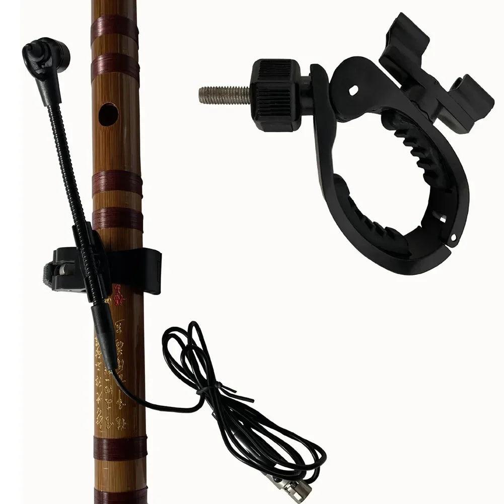 Musical Instrument Mic Parts Flute Microphone Clip Only The Clip Without Mic Flute Clips Pro Audio Equipment Stands Holders