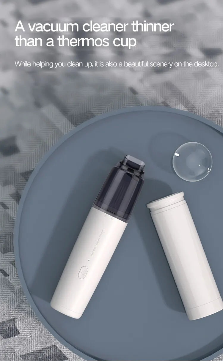 Vacuum Cleaner Mini Car Cleaning Powerful Suction Handheld Car Vacuum Cleaner Rechargeable for Car and Home Auto Vacuum Cleaner