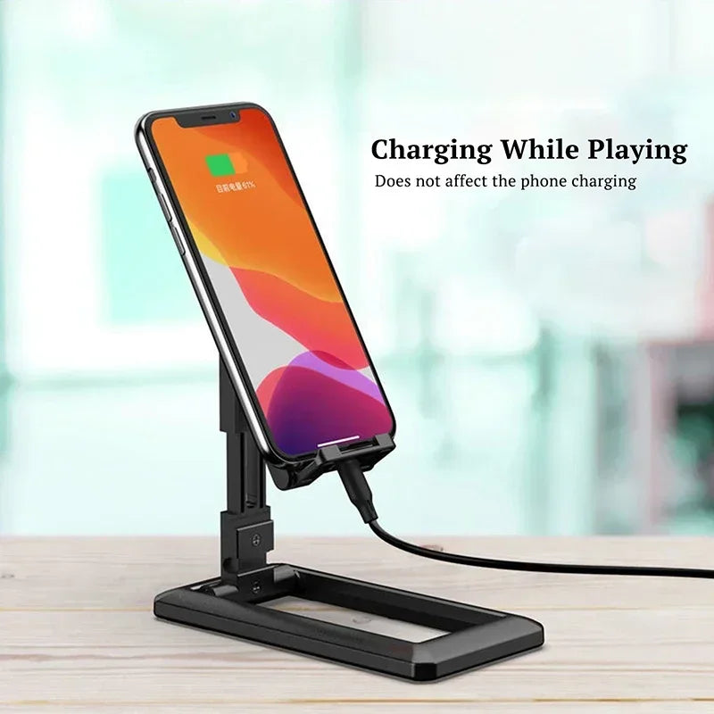Phone Holder Stand Mobile Smartphone Support Tablet Stand for iPhone Desk Cell Phone Holder Stand Portable Mobile Holder Mount