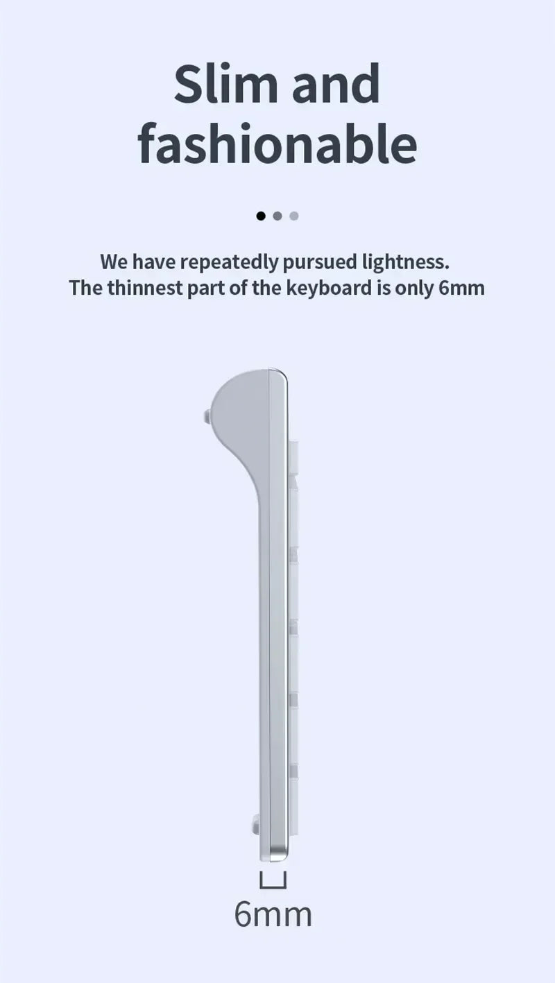 Wireless Keyboard Mouse Bluetooth 5.0 2.4G Combo Rechargeable Full Size Wireless Keyboard For Notebook Laptop Tablet iPad PC