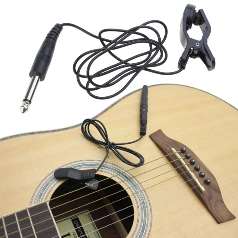 Clip On Pickup Portable Contact Microphones Piezo Pickups Clip On Microphones Piezo Violins Acoustic Guitar Pickup