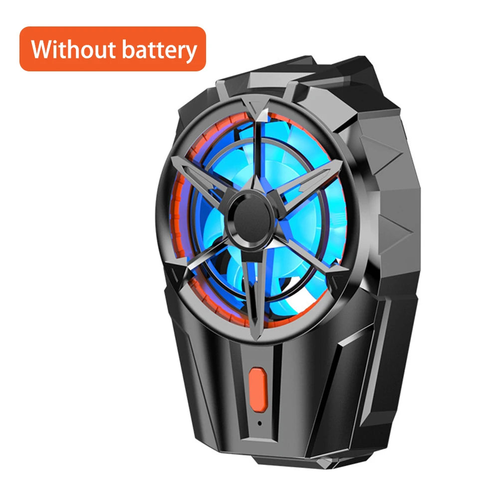 X52 Phone Cooling Fan Mobile Radiator Portable Mini Back-clip Gaming Radiators Three Speed Adjustable Cell Phone Fans Cooler