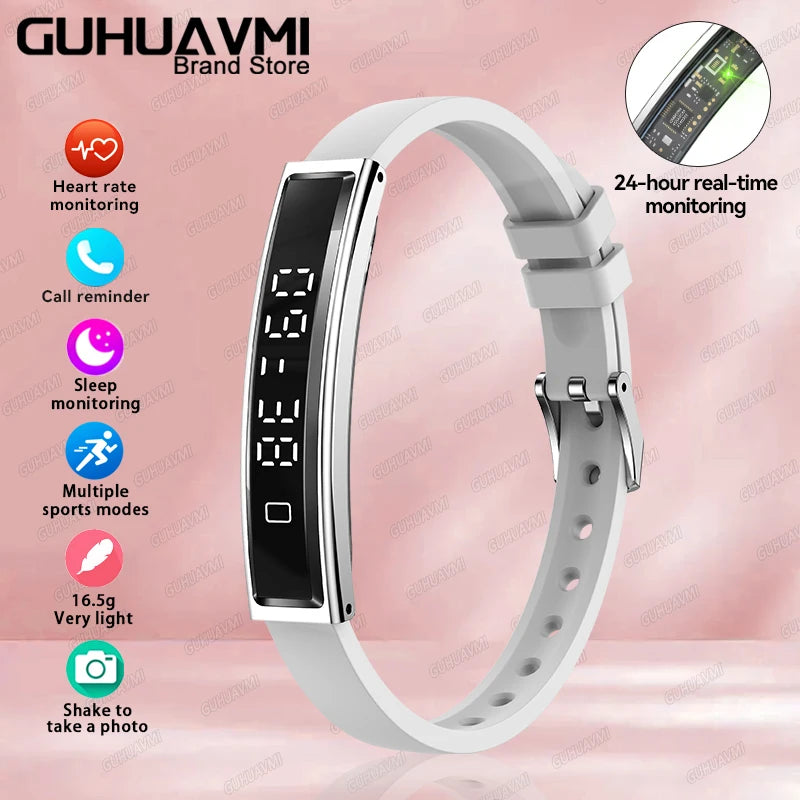 Brand New Smart Wearable Fitness tracker Women Heart rate Sleep Blood oxygen Pressure Monitoring Sports Pedometer Smart Bracelet