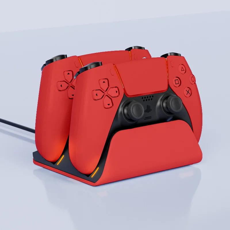 Fast Charging Dock for PS5 Controllers Dual Wireless Gamepad Charger Station PlayStation 5 Charging Stand Accessories