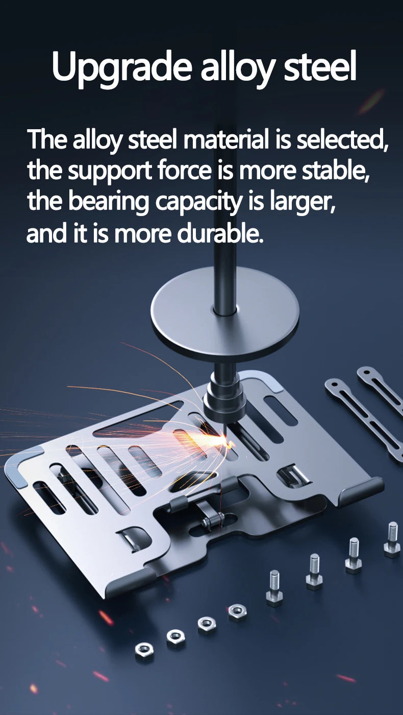 Laptop Stand Office Liftable Carbon Steel Laptop Stand Two in One Heightened Foldable Vertical Cooling Ergonomic Laptop Stand