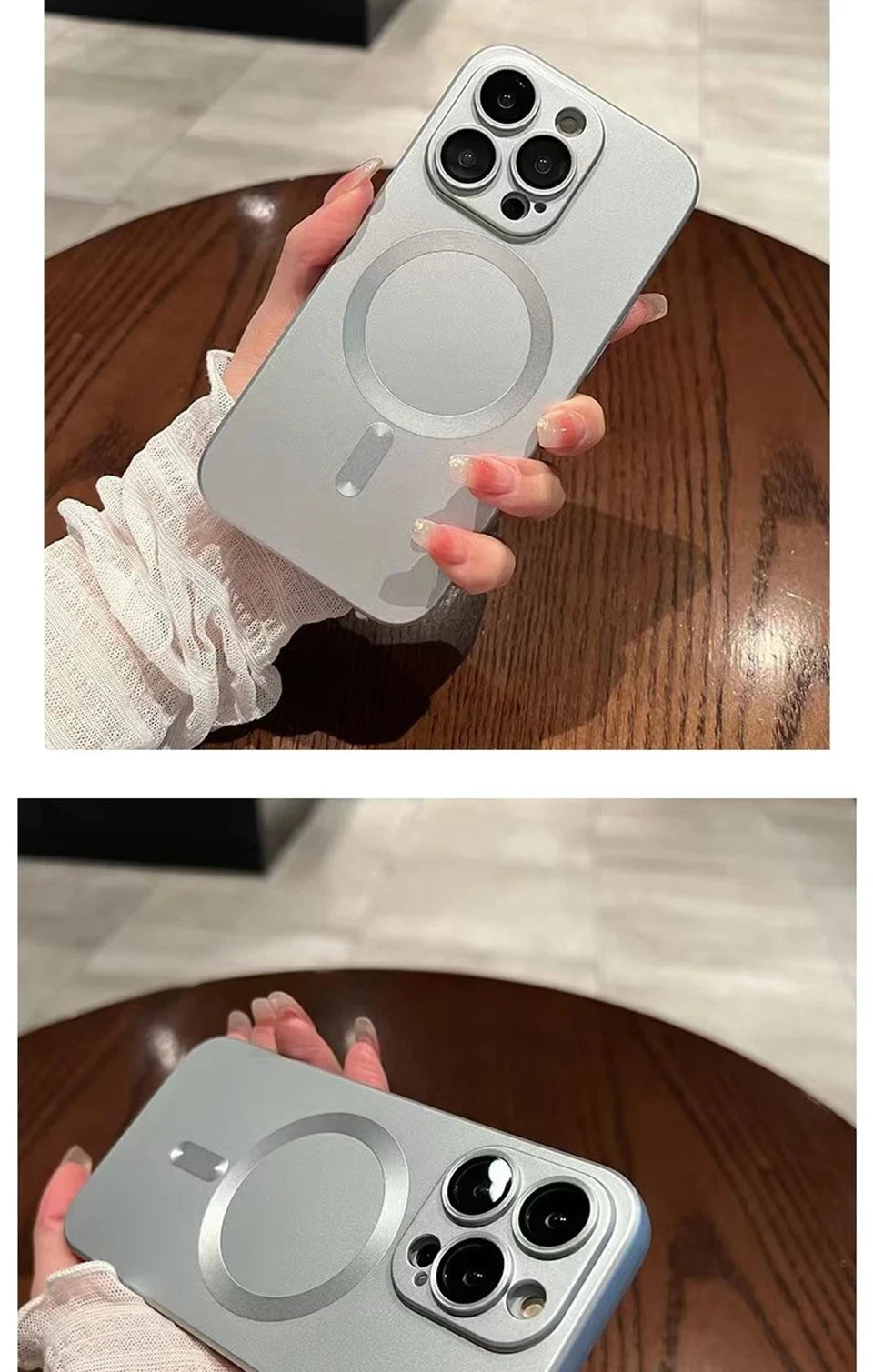 Original Matte Silicone Magnetic Case For iPhone 15 13 11 12 14 16 Pro Max Plus Magsafe Cases Wireless Charge Cover Accessories