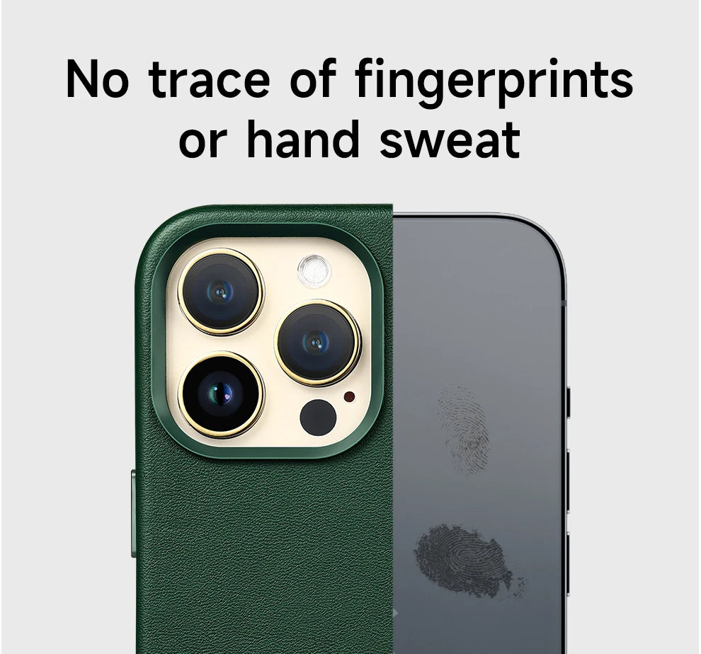 Official MagSafe Leather Case for iPhone 16 Pro Max 13 12 14 15 Plus Original Strong MacSafe Magnetic Cover Accessories