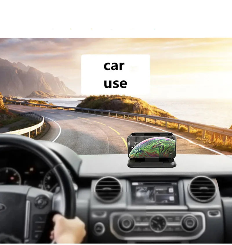 Car Phone Holder Mount Universal Dashboard Phone Holder for Car Anti-Slip Silicone Suction Pad Adjustable Smartphone Support