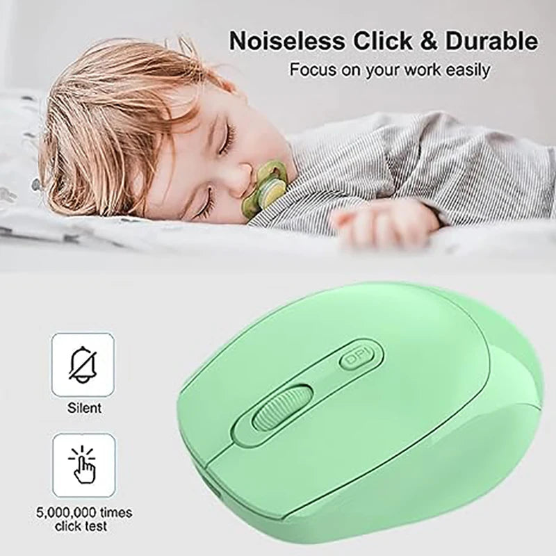 Wireless Mouse, 2.4G Ergonomic Optical Mouse, Computer Mouse for Laptop, PC,Chromebook,Notebook,Battery Small Cordless Mice