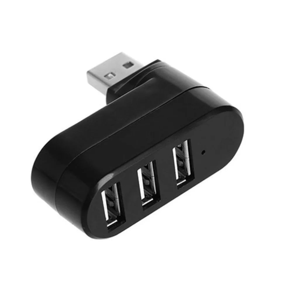 USB 2.0 Hub USB Hub 2.0 Multi USB Splitter Hub Rotatable 3 Port Multiple Expander Splitter Mini USB 2.0 Hub Computer Accessories