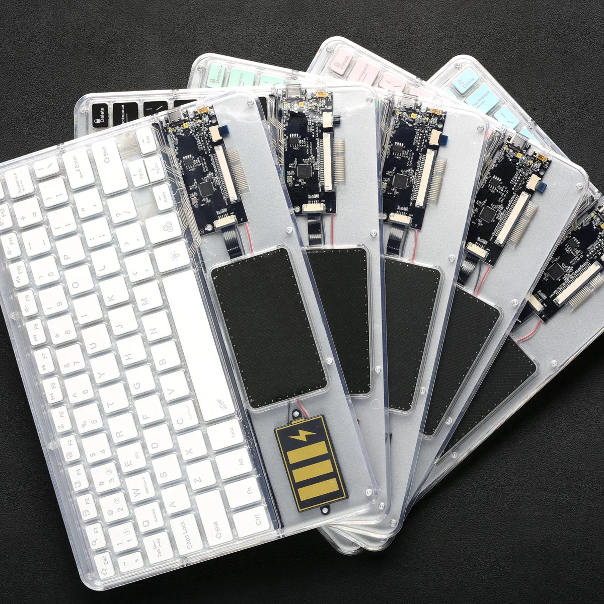 Wireless Keyboard with Touchpad, Ultra-Slim Portable Bluetooth Rechargeable Keyboard,Wireless Keyboard for iOS Android Windows