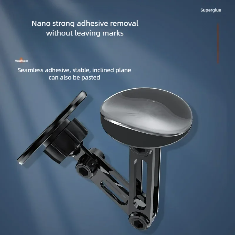 Car Accessories Magsafe Strong Magnetic Floating Extendable Car Phone Navigation Dashboard Rotatable Magnetic Absorption Holder