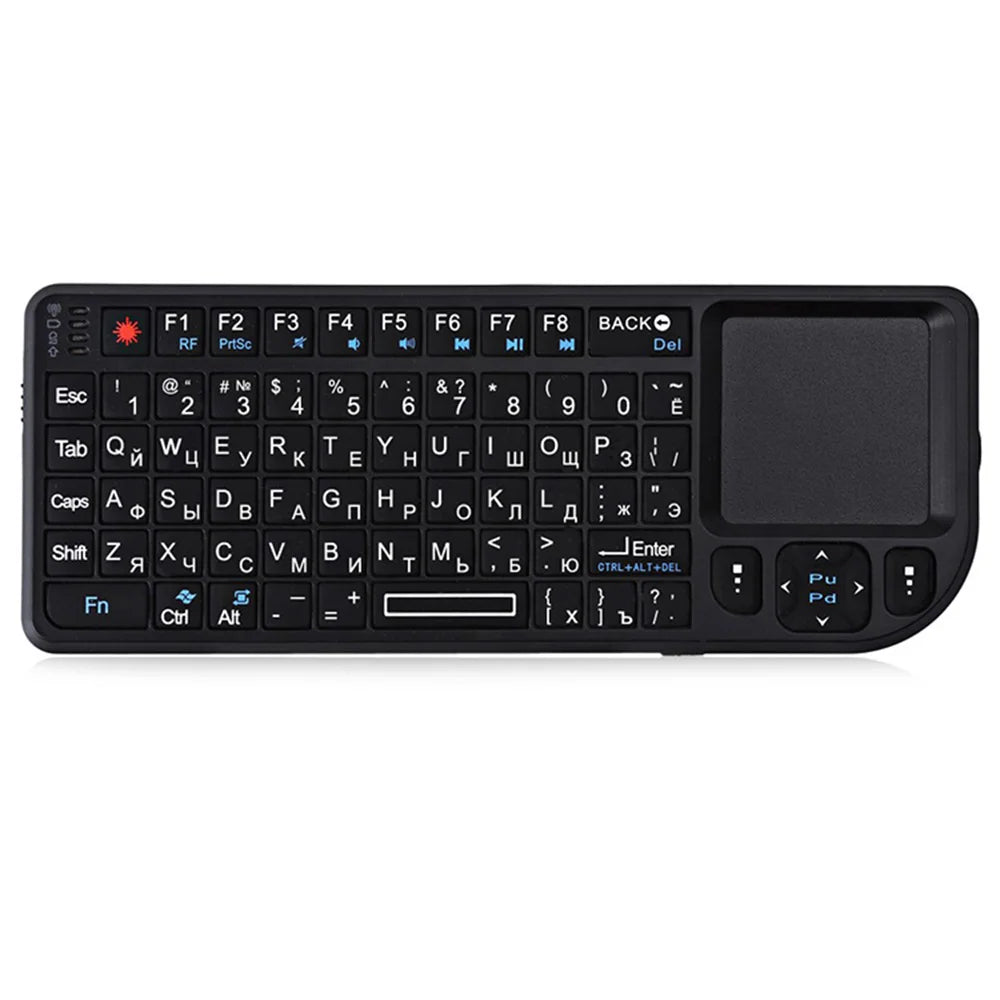 2.4G Wireless Keyboard With 7-color Backlight Touchpad Mouse And Flashligt- Portable Applicable- Perfect For PC Smart TV Box