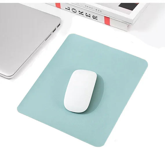 Small PU Mouse Pad Single-sided Solid Color Universal Non-slip Pad Mouse Pad Suitable For PC Laptops Office PU Gaming Mouse Pad