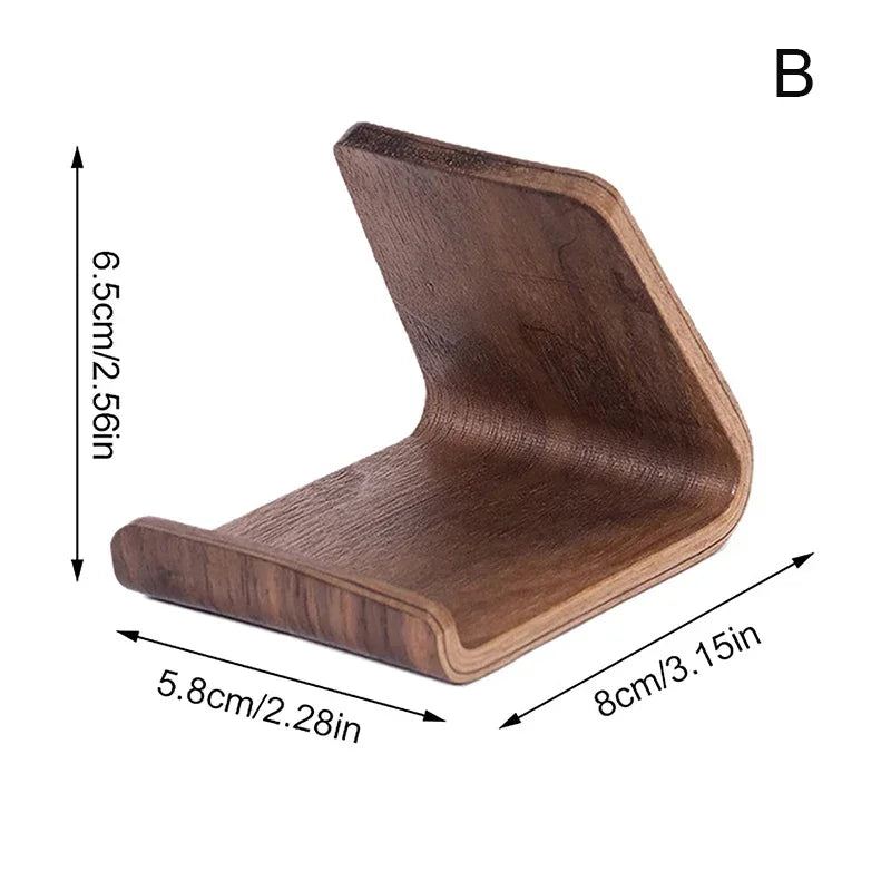 Solid Wood Phone Holder Stand Mobile Smartphone Support Tablet Stand Desk Cell Phone Holder Stand Portable Mobile Holder
