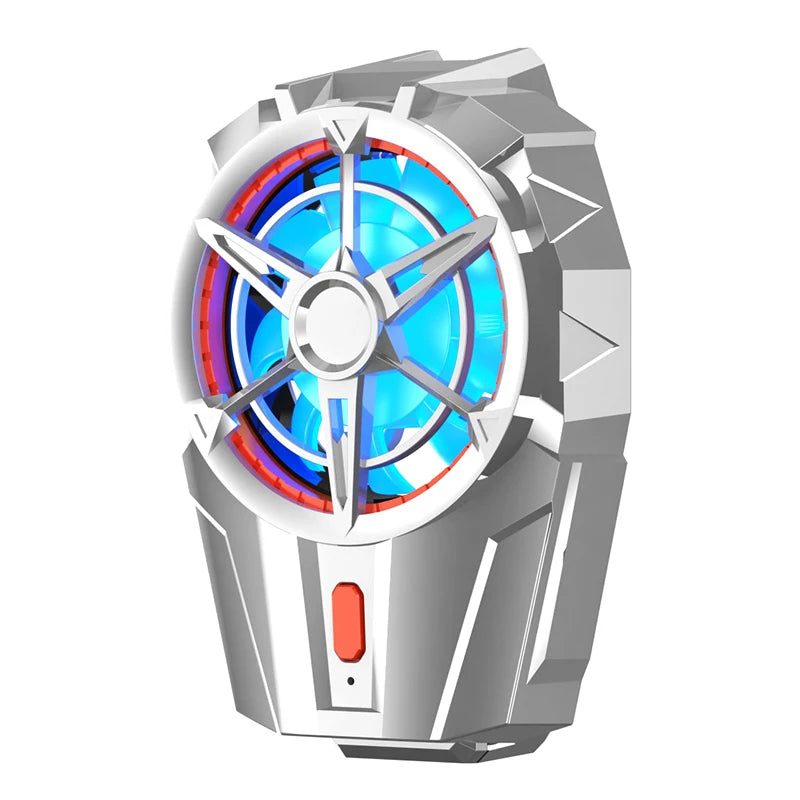 X52 Cooling Fans Mobile Phone Game Cooler System Rechargeable Battery Silent Cooler Three Speed Adjustable Fans Gaming Radiator
