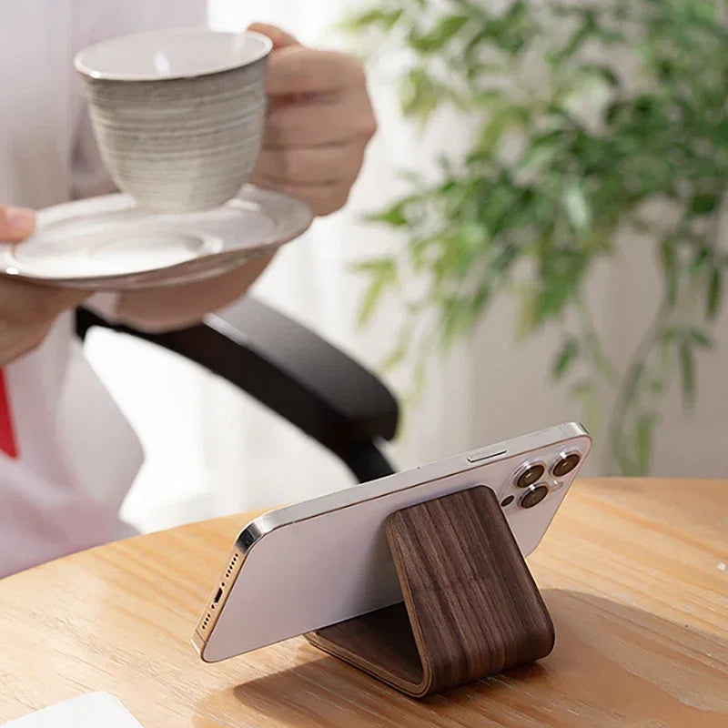 Solid Wood Phone Holder Stand Mobile Smartphone Support Tablet Stand Desk Cell Phone Holder Stand Portable Mobile Holder