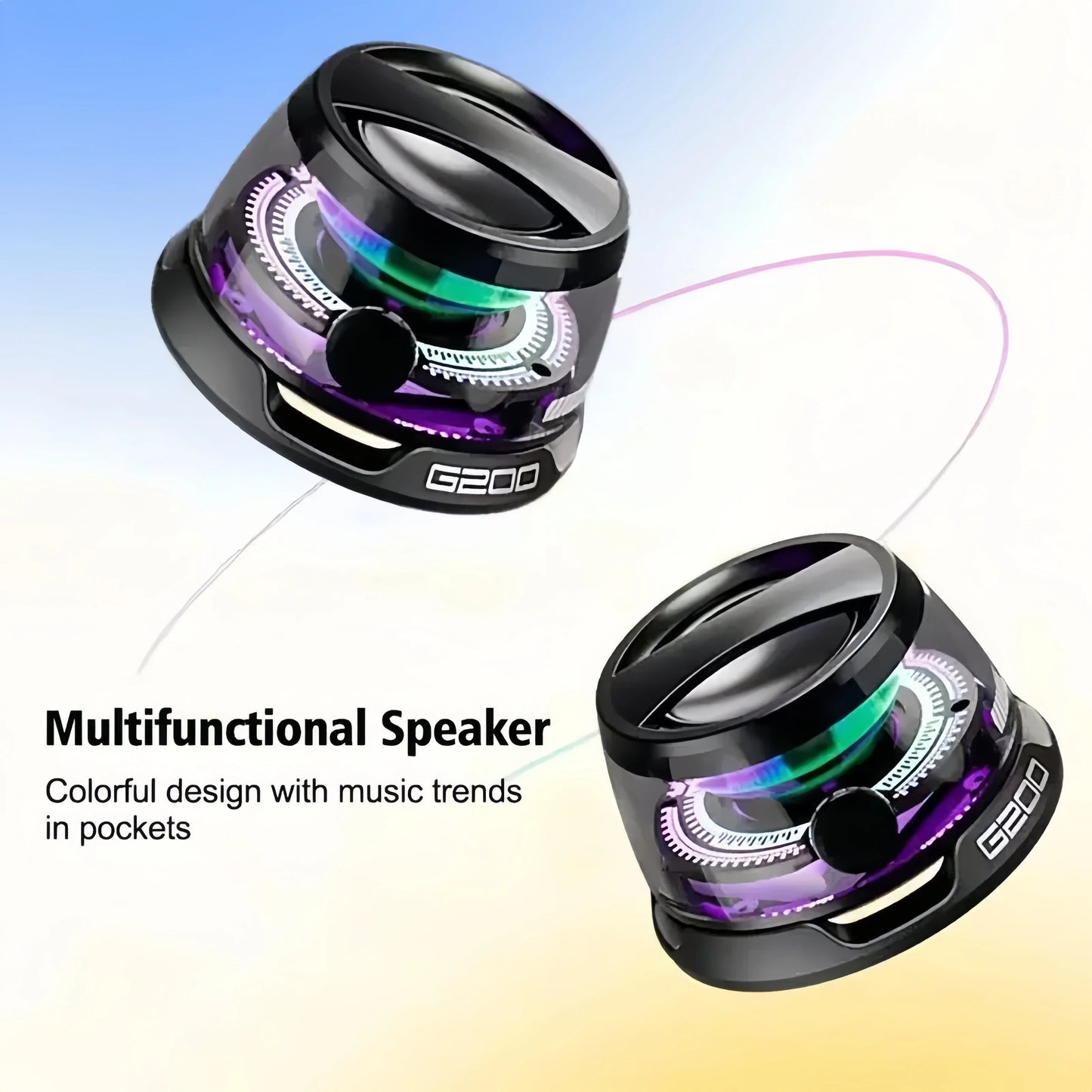 Bluetooth 5.3 Speaker Mini Speaker Portable Magnetic Speaker Multifunctional RGB Speaker for PC Macbook XIAOMI HUAWEI iPhone