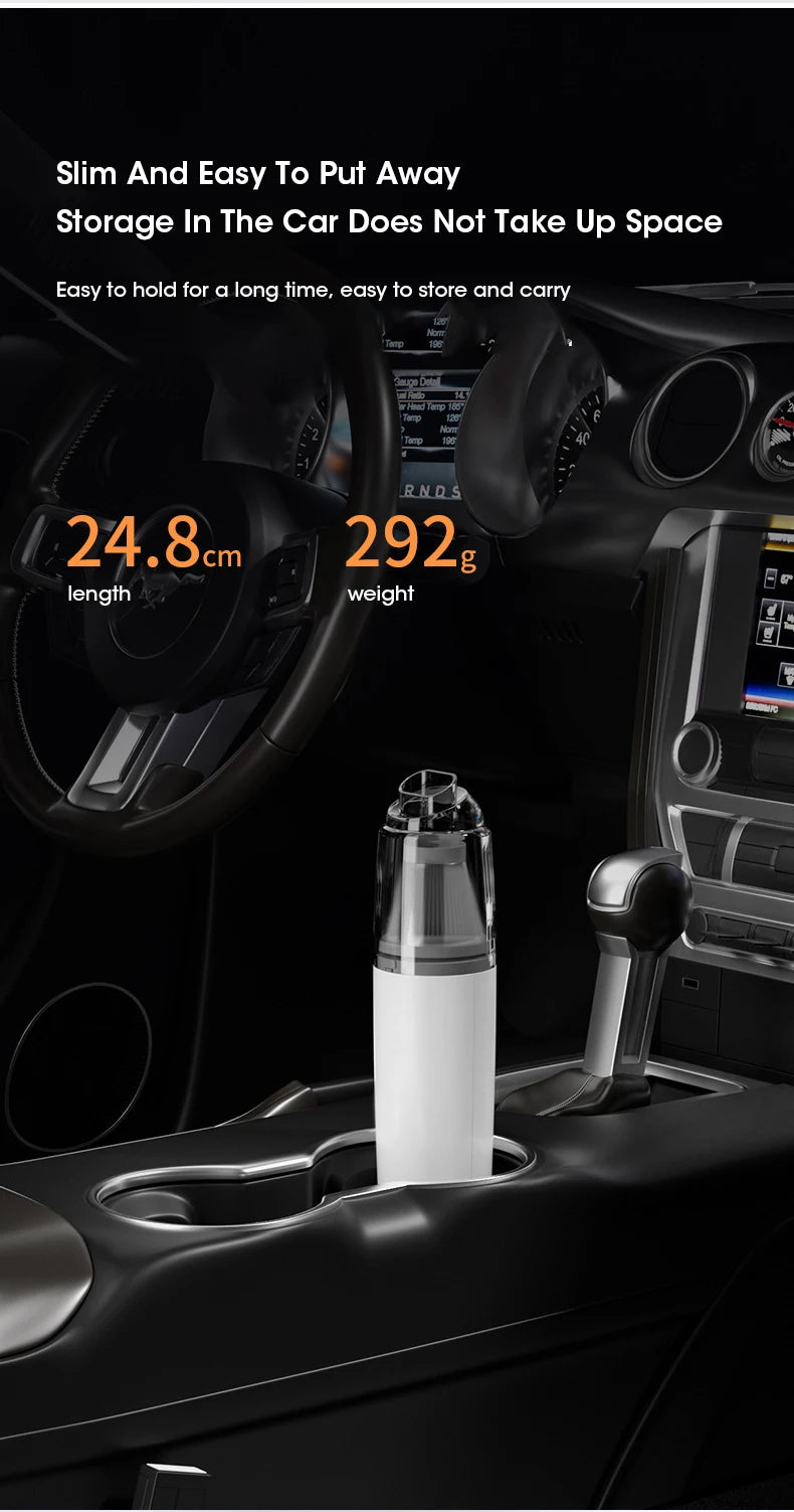 Mini Wireless Vacuum Cleaner Multifunctional Car Vacuum Cleaner Portable and Powerful Cleaning Tool for Home Car Vacuum Cleaning