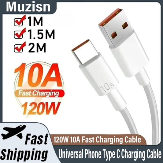 Universal Fast Charging USB C Data Cable 120W USB Type C Cable 1M/1.5M/2M For Xiaomi Smasung S24 S23 Huawei P70 Honor Data Cord