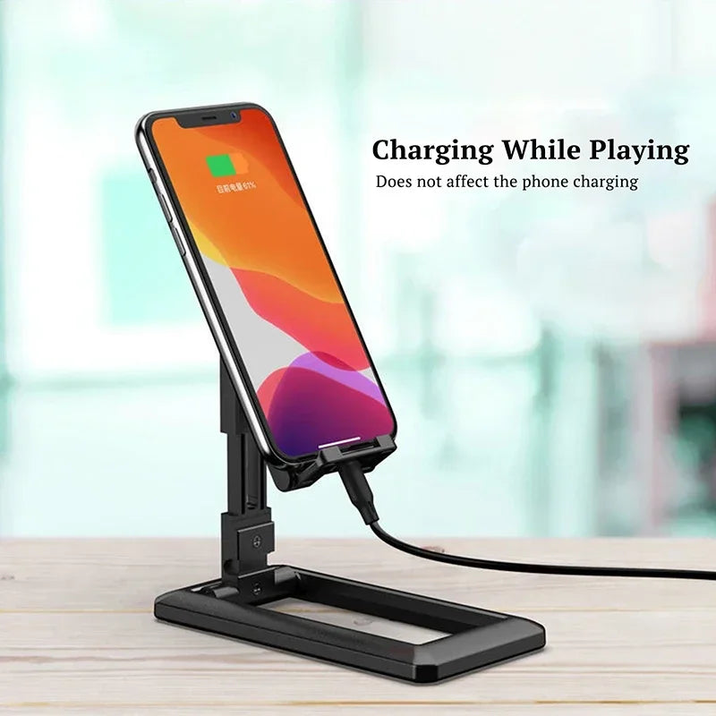 Phone Holder Stand Mobile Smartphone Support Tablet Stand for iPhone Desk Cell Phone Holder Stand Portable Mobile Holder Mount