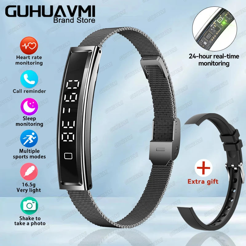 Brand New Smart Wearable Fitness tracker Women Heart rate Sleep Blood oxygen Pressure Monitoring Sports Pedometer Smart Bracelet