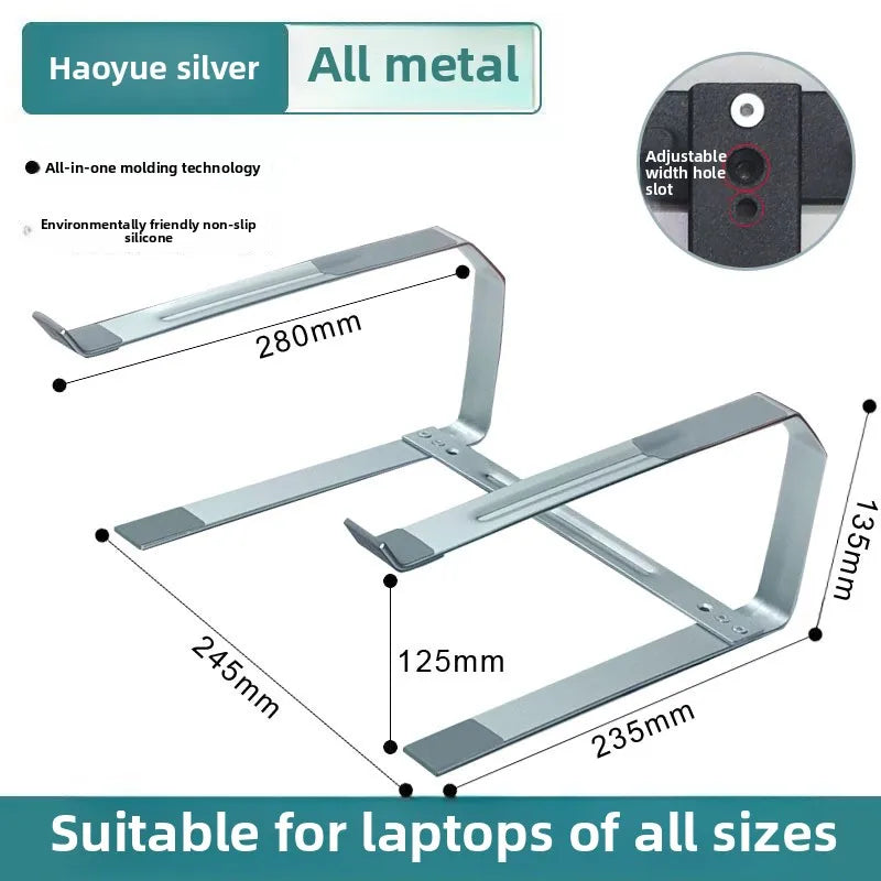 Laptop Stand for Desk Metal Computer Riser Heavy Stable Holder Ergonomic Laptops Elevator for 12-17.3 Inches Notebook Computer