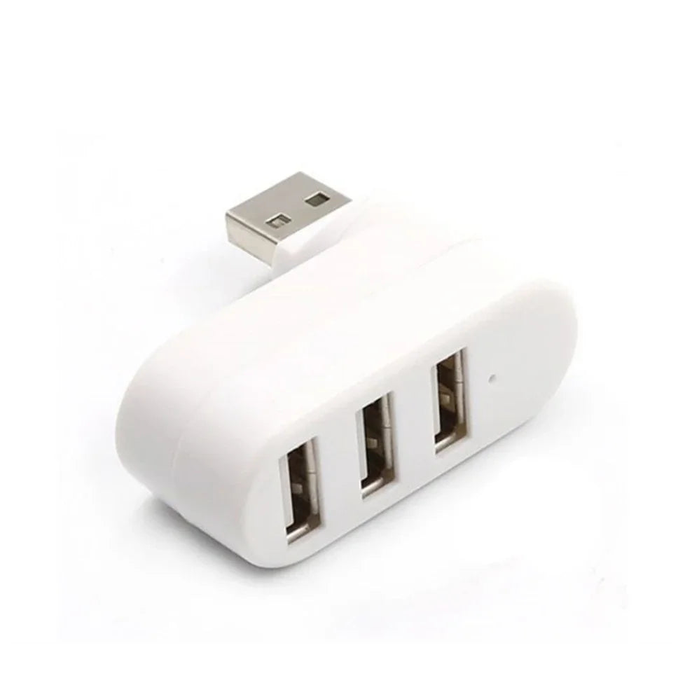 USB 2.0 Hub USB Hub 2.0 Multi USB Splitter Hub Rotatable 3 Port Multiple Expander Splitter Mini USB 2.0 Hub Computer Accessories