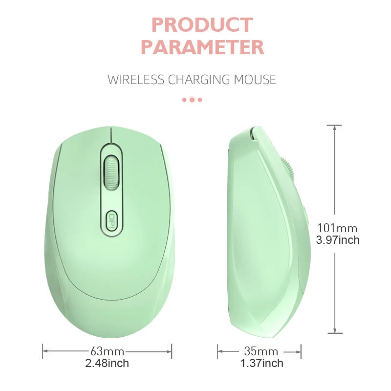 Wireless Mouse, 2.4G Ergonomic Optical Mouse, Computer Mouse for Laptop, PC,Chromebook,Notebook,Battery Small Cordless Mice