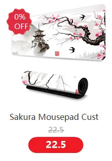 Mouse Pad Cute Round Natural Rubber 22cm Non-slip Bottom Soft Cartoon Animation Computer Desk Pad Protection Mouse Sensitivity