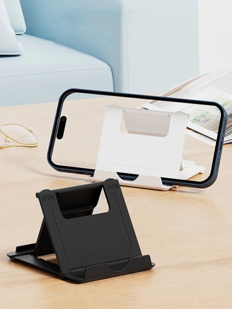 Phone Holder Desk Stand For Mobile Phone Tripod For iPhone Xsmax 12 13 Pro Huawei Xiaomi Mi 9 Plastic Foldable Desk Holder Stand