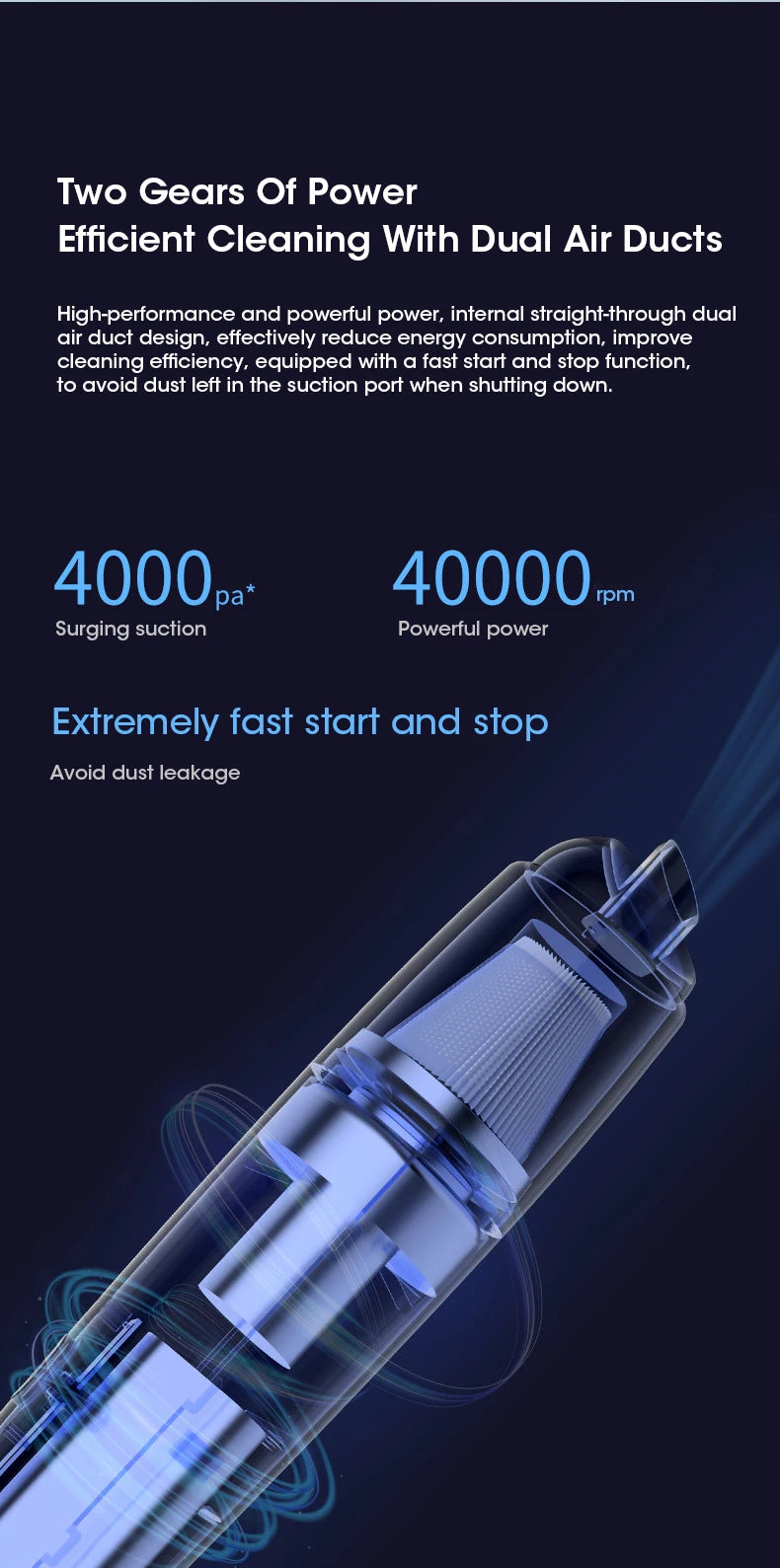 Mini Wireless Vacuum Cleaner Multifunctional Car Vacuum Cleaner Portable and Powerful Cleaning Tool for Home Car Vacuum Cleaning