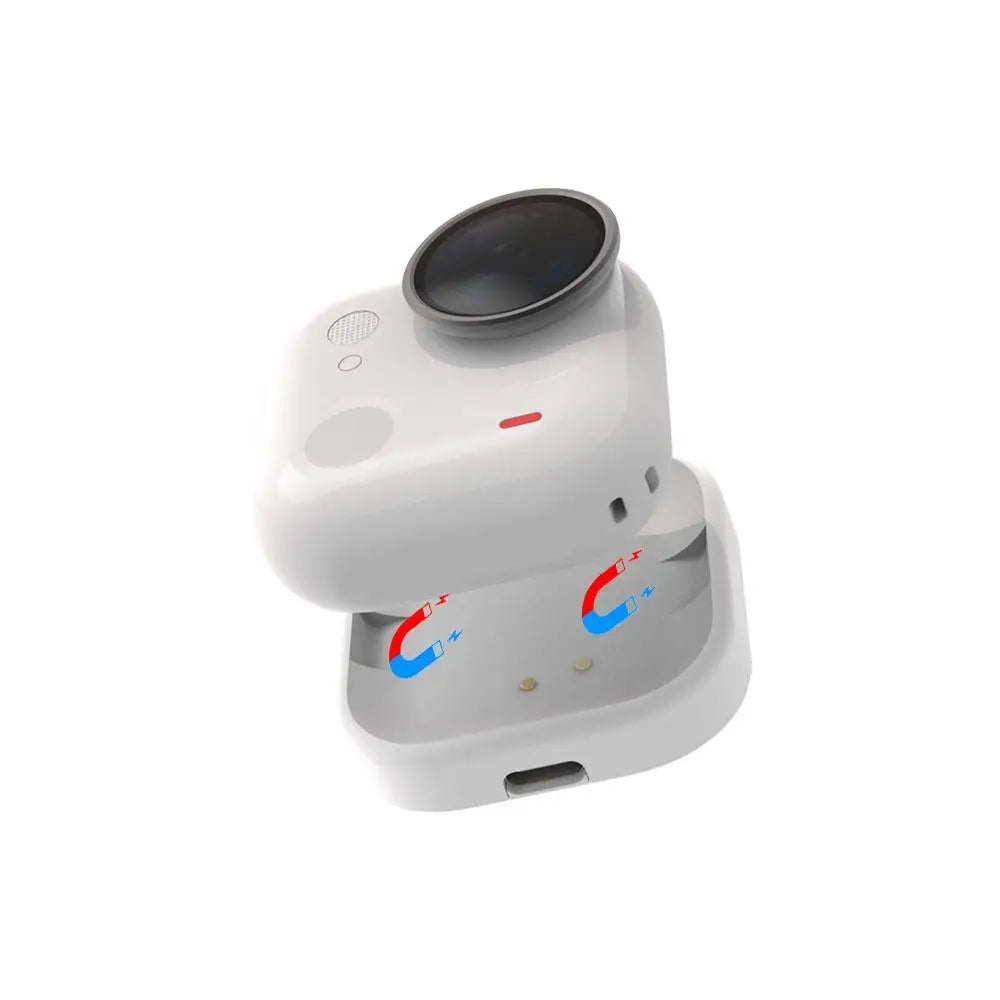 Wireless Magnetic Charging Dock for Insta360 Go Ultra Wireless Charger Base with Lanyard For Insta360 Go Ultra Charging Station