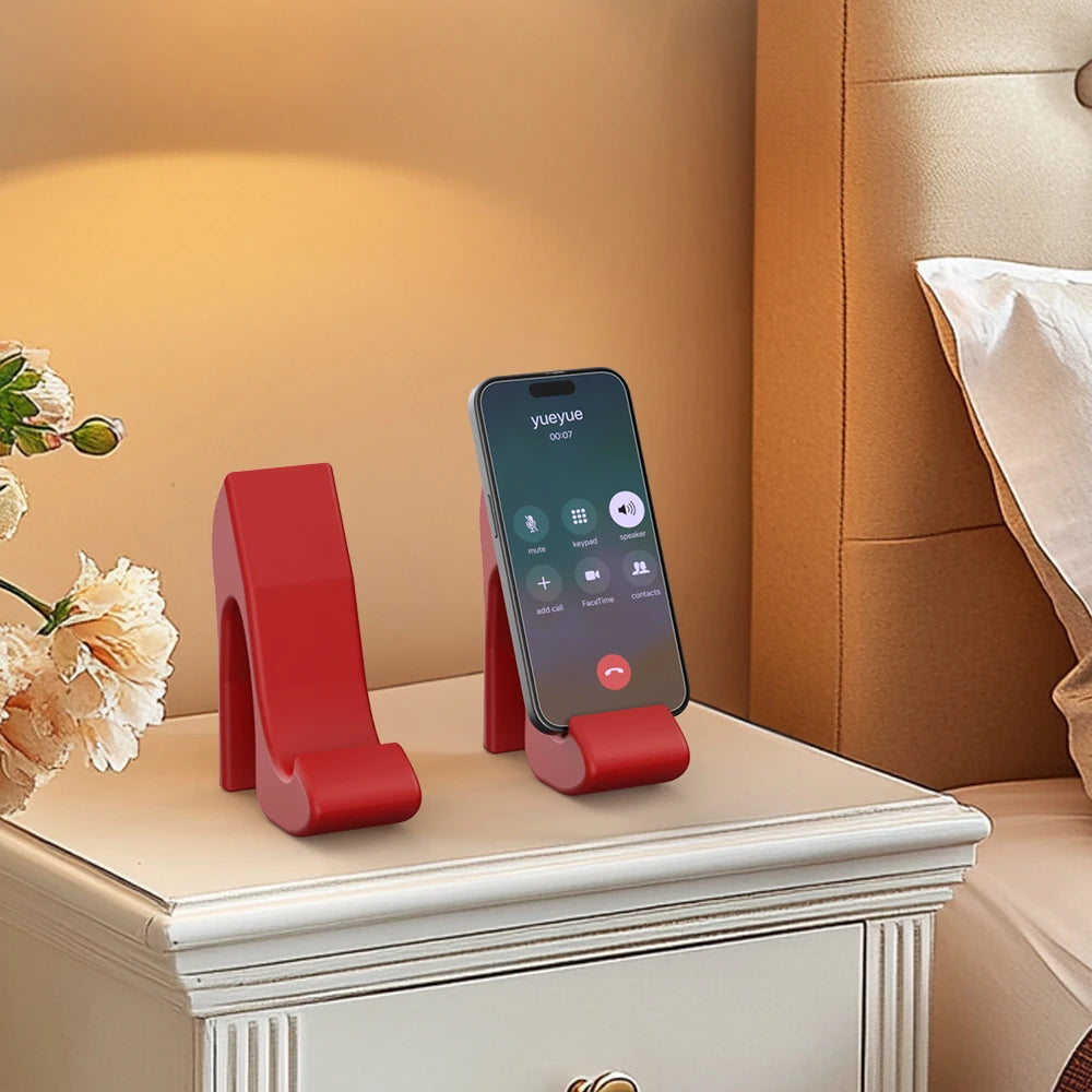 High-heel phone stand - Plastic - Durable and unbreakable. Three colors suitable for desktop, office, etc