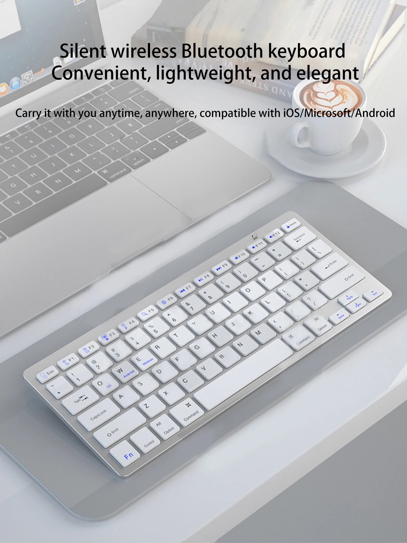 Wireless keyboard, 10 inch slim, tablet/laptop wireless keyboard, ipad mini keyboard