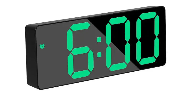 LED Digital Alarm Clock Portable Travel Clock for Bedroom Office  Kitchen Easy to Read Home Decor Battery Mains Powered