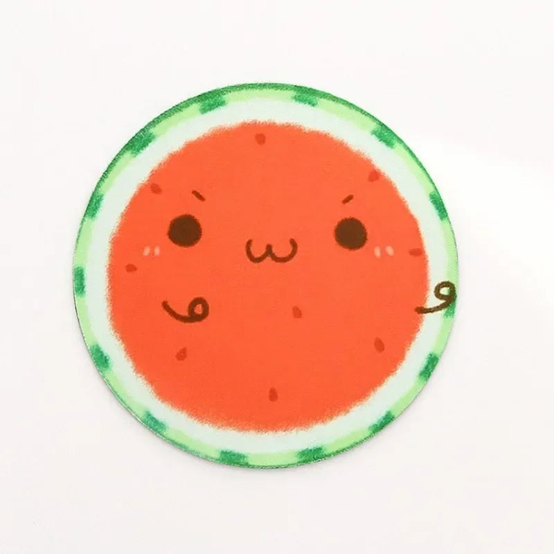 Mouse Pad Cute Round Natural Rubber 22cm Non-slip Bottom Soft Cartoon Animation Computer Desk Pad Protection Mouse Sensitivity