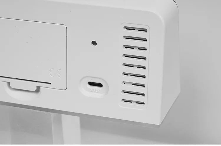 LED Digital Clock with Date, Temp, Alarm & Night Light - Multifunctional Desk Clock for Home, Office, Bedroom