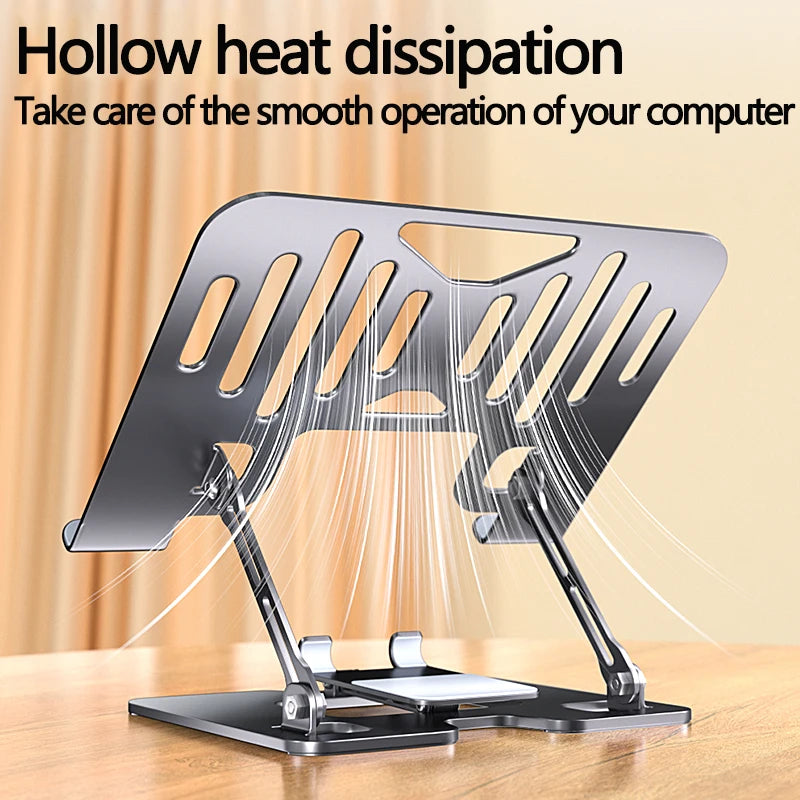 Laptop Stand Office Liftable Carbon Steel Laptop Stand Two in One Heightened Foldable Vertical Cooling Ergonomic Laptop Stand