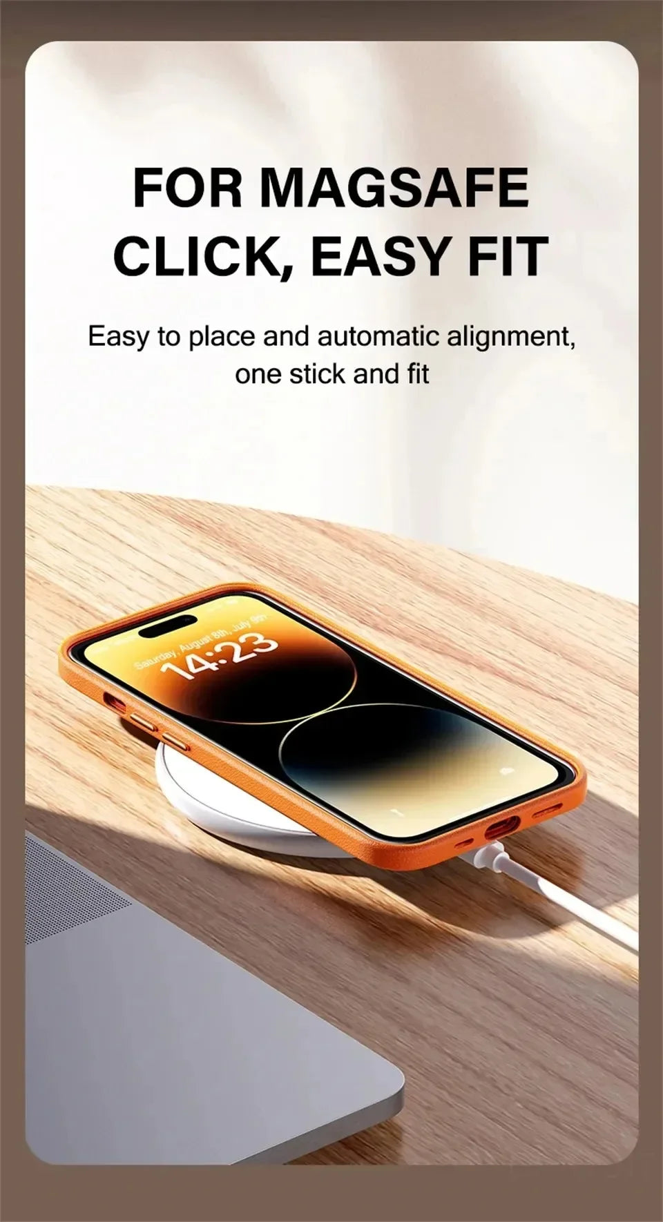 Official MagSafe Leather Case for iPhone 16 Pro Max 13 12 14 15 Plus Original Strong MacSafe Magnetic Cover Accessories