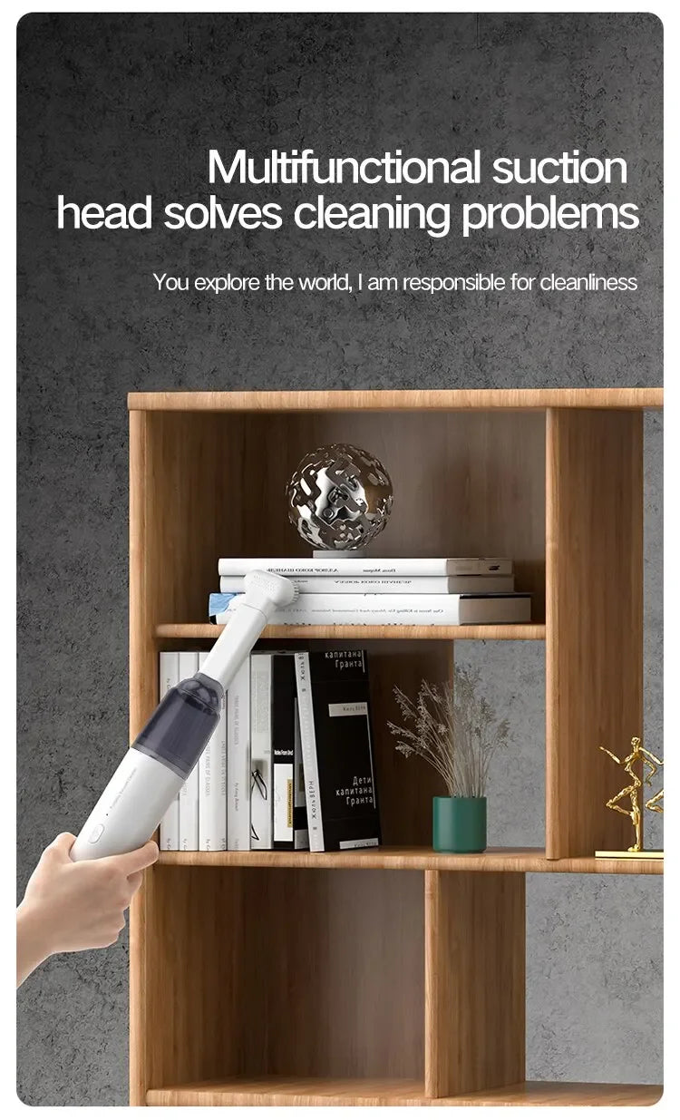 Vacuum Cleaner Mini Car Cleaning Powerful Suction Handheld Car Vacuum Cleaner Rechargeable for Car and Home Auto Vacuum Cleaner