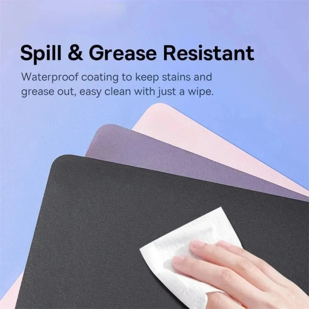 Small PU mouse pad Non-Slip Gaming Desktop Leather Mouse Pad Waterproof Anti-Scratch Easy To Clean Mat For PC Laptop Desktop