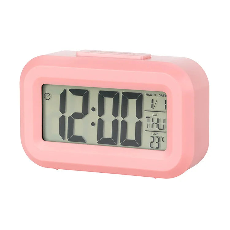 Digital Led Clock Alarm Clock Digital Clock With Bright Screen Snooze Function Calendar Display For Bedroom Home Offices Desk