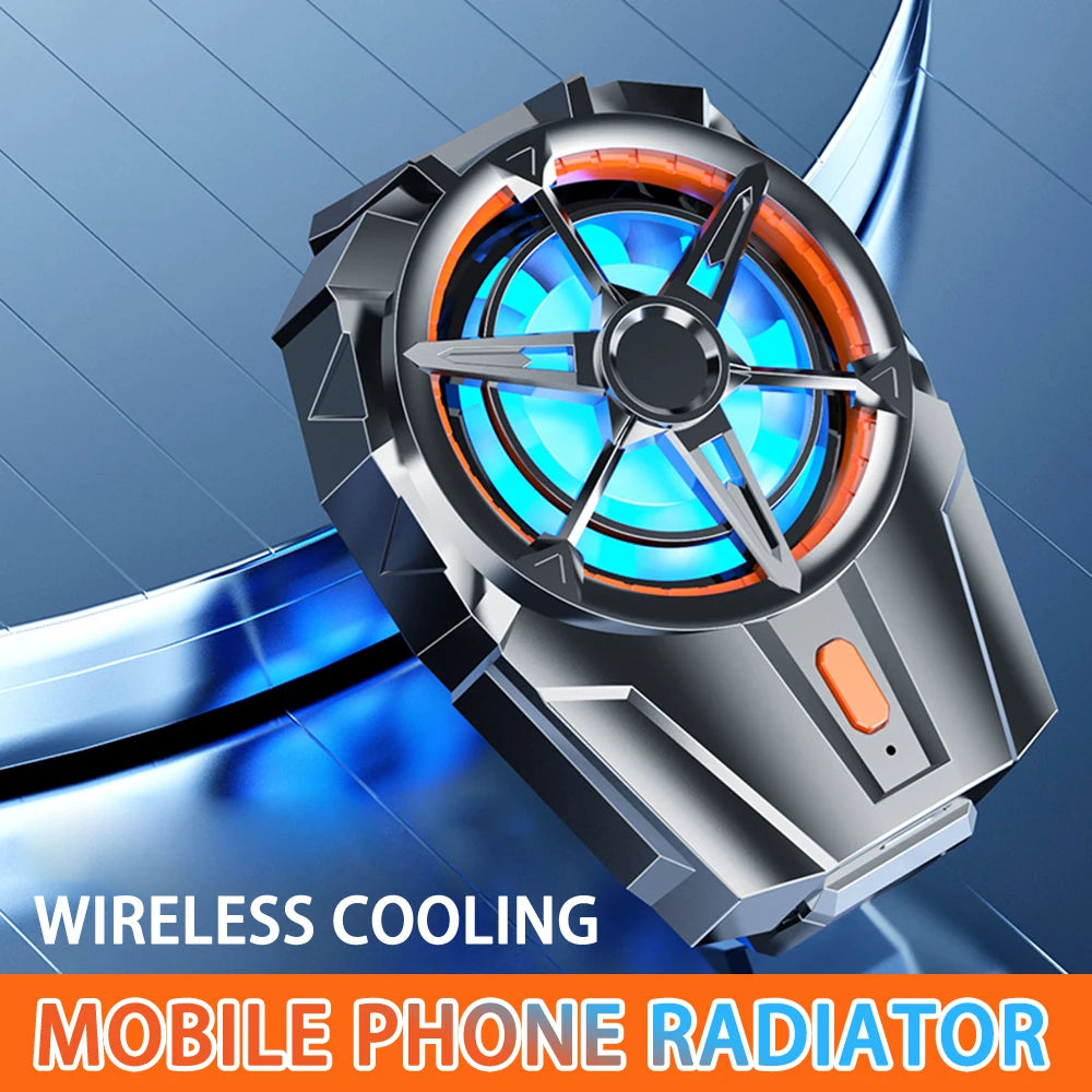 X52 Phone Cooling Fan Mobile Radiator Portable Mini Back-clip Gaming Radiators Three Speed Adjustable Cell Phone Fans Cooler