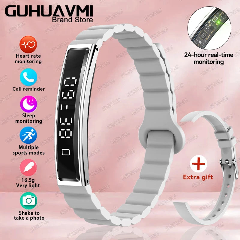 Brand New Smart Wearable Fitness tracker Women Heart rate Sleep Blood oxygen Pressure Monitoring Sports Pedometer Smart Bracelet