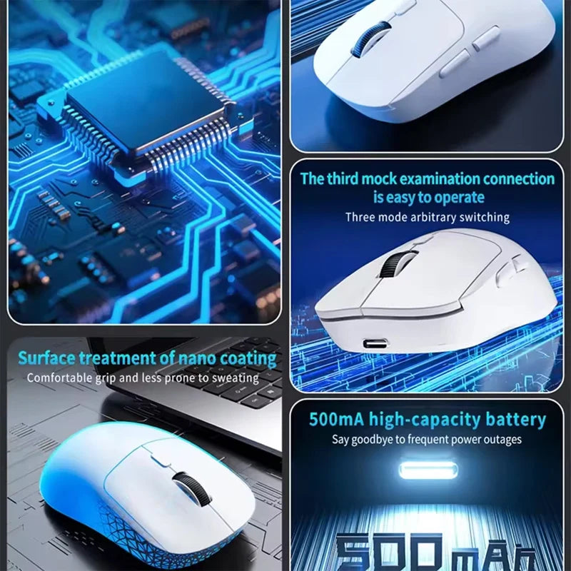 Wireless Gaming Mouse, 2.4G High-Performance with Adjustable DPI & Rechargeable Battery